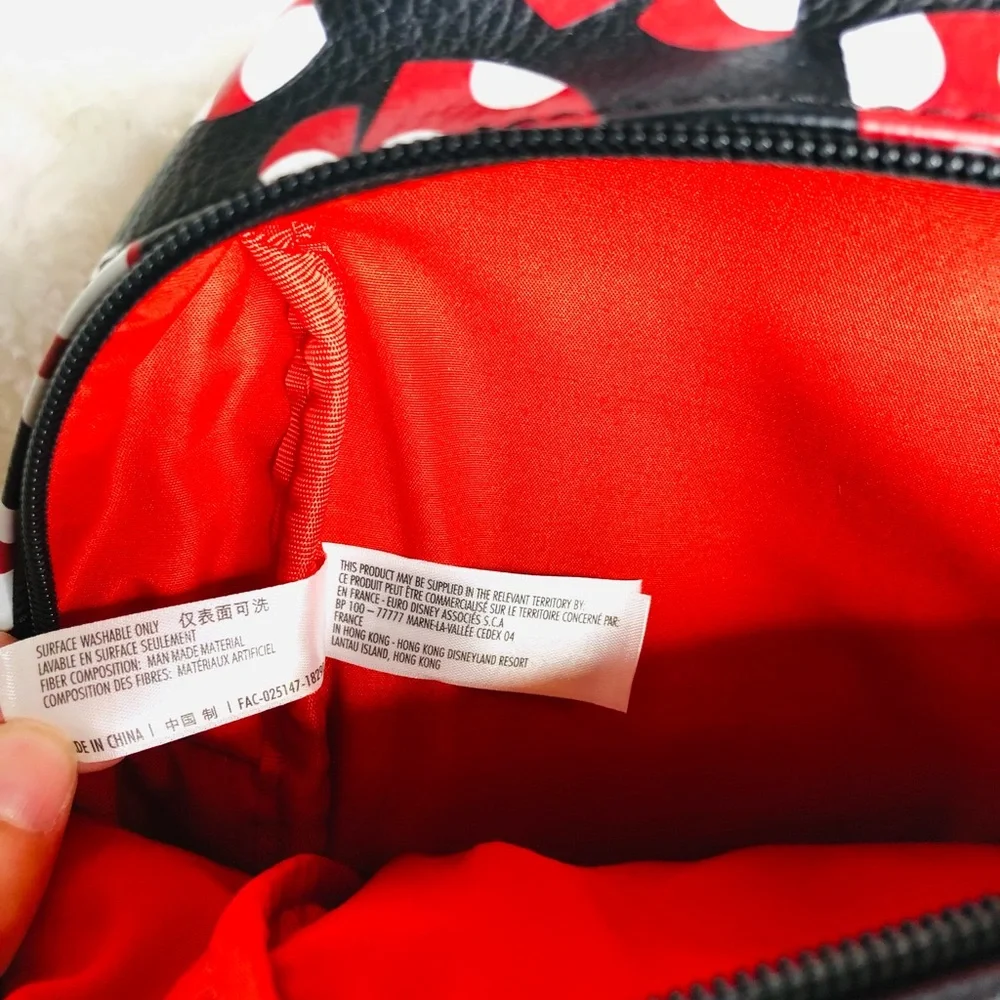 Disney Parks Minnie Mouse BOWS Backpack Bag Like New